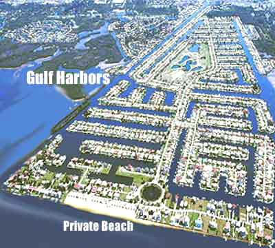 florida waterfront homes aerial map