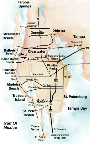 florida beach gulf homes map